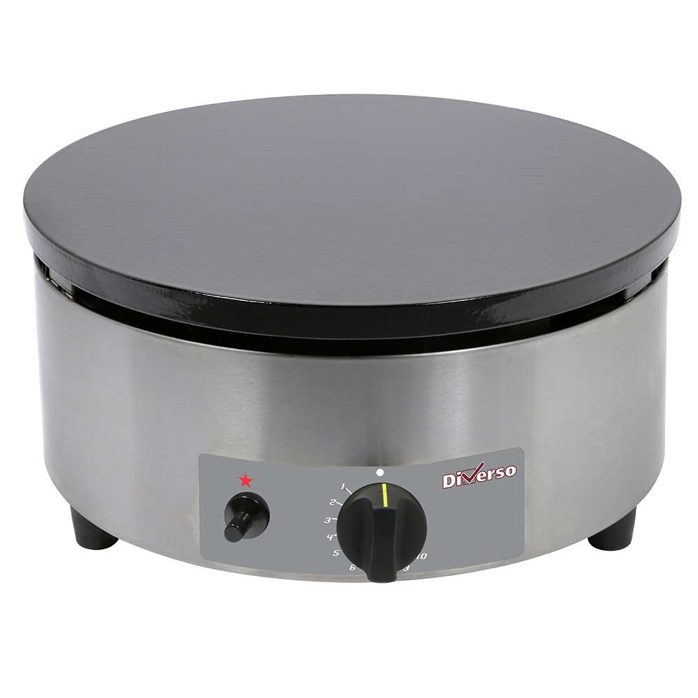 Crêpière à gaz à haut rendement, Ã˜ 400 mm « émaillée » DIVERSO WR-BRET-1G