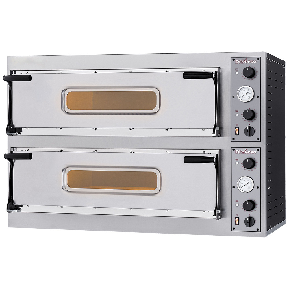 Four électrique 2 x 2 pizzas de diamètre 350 mm, 2 compartiments DIVERSO WR-DFXL-22