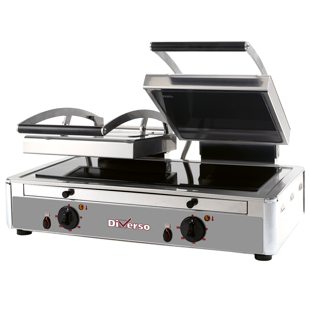 Grill à panini DOUBLE vitrocéramique DIVERSO WR-LGVE-62