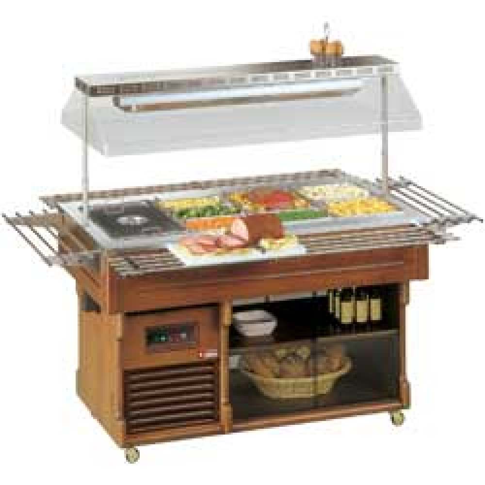 Bain-marie buffet capacité 6 GN 1/1 DIAMOND ISOLA6MBMLUX
