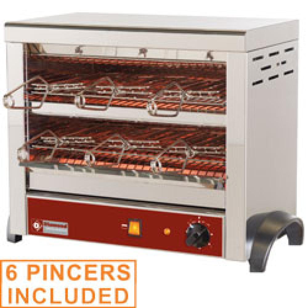 Grille-pain 6 pinces quartz DIAMOND M6-TOSTI/B