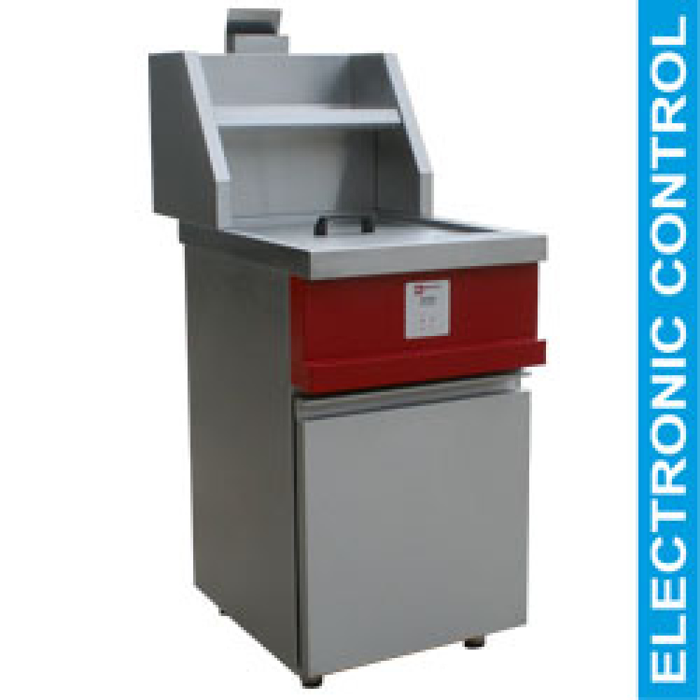 Friteuse à gaz ROBUSTE, 1 réservoir rond, électronique DIAMOND MIKA/1-ELX