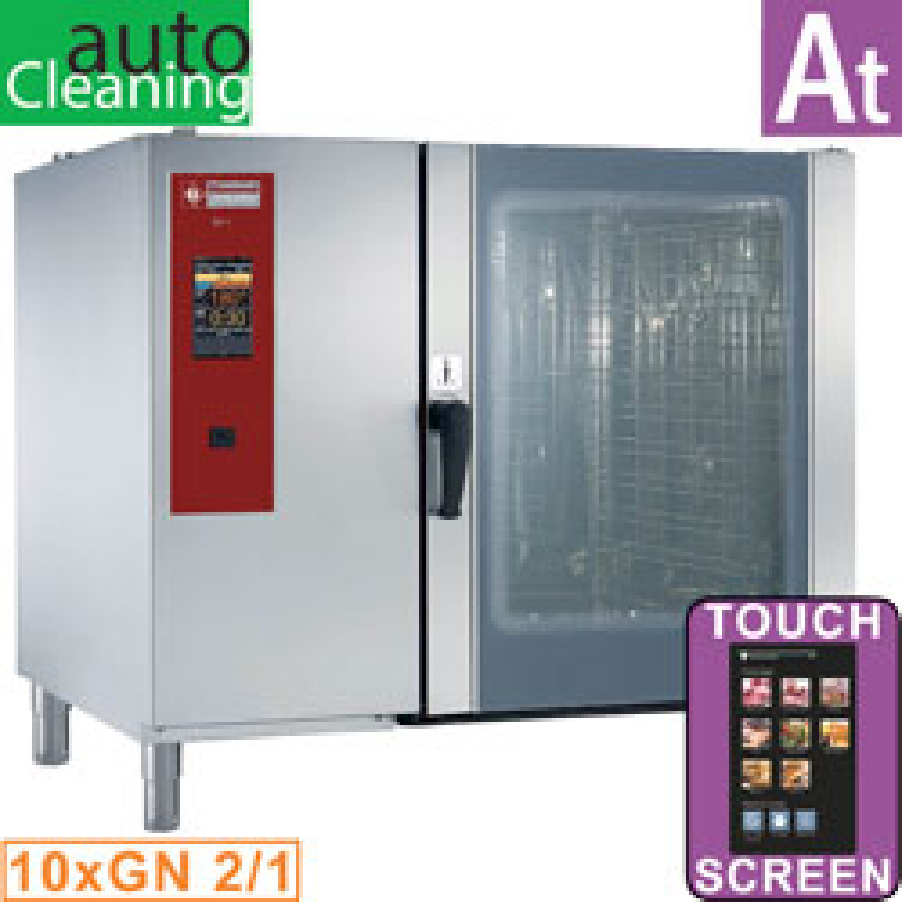 Four à gaz « TOUCH » chaudière vapeur et convection 10xGN2/1+ Nettoyage DIAMOND SBGT/12-CL