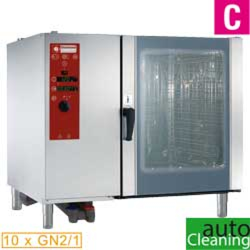 Four à gaz vapeur directe et convection 10x GN2/1 avec « système de nettoyage automatique » DIAMOND SDG/12-CL
