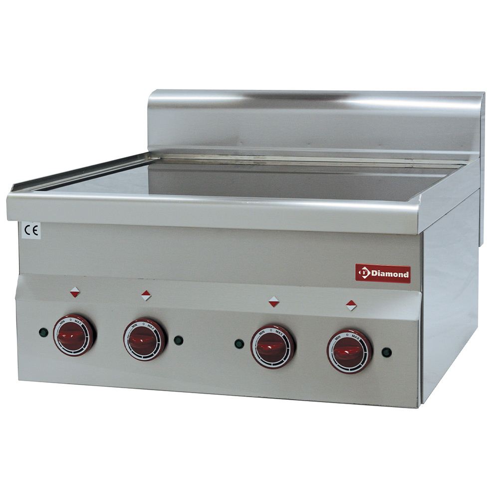 Cuisinière en vitrocéramique 4 feux -Haut- DIAMOND E60/4VC6T