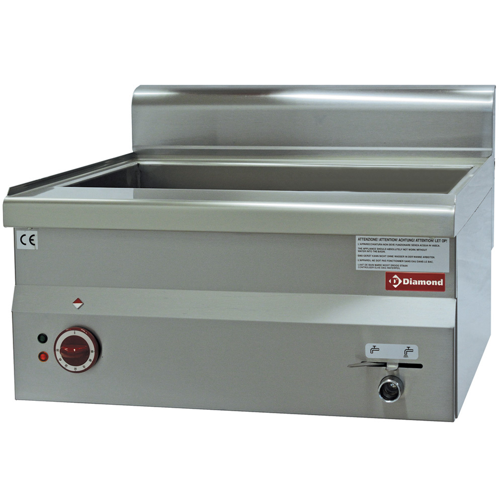 Bain-marie électrique, 1x GN 1/1 + 2x GN 1/4 -Haut- DIAMOND E60/BM6T