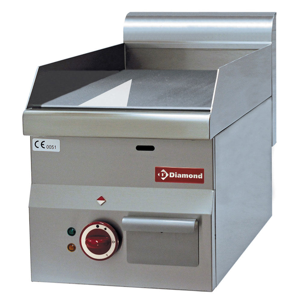 Plaque de cuisson électrique lisse « chrome » -Haut- DIAMOND E60/PLCD3T