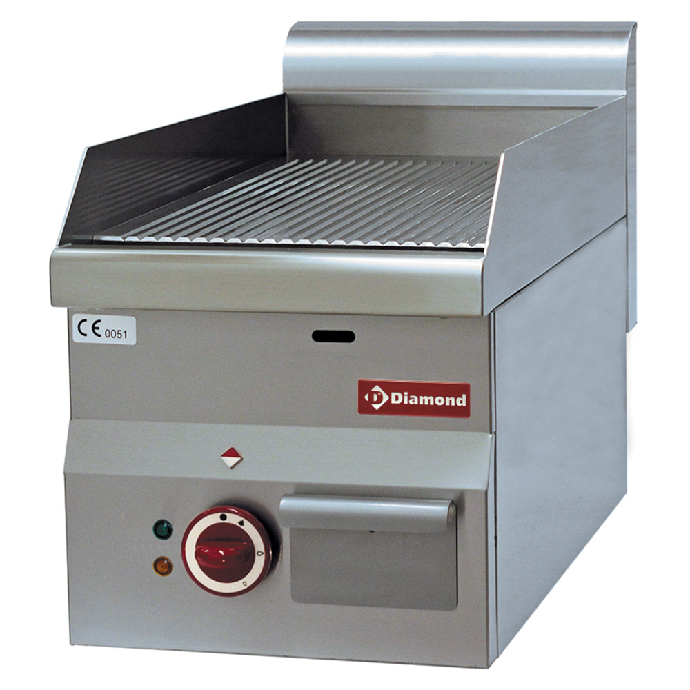 Plaque de cuisson électrique nervurée -Haut- DIAMOND E60/PR3T