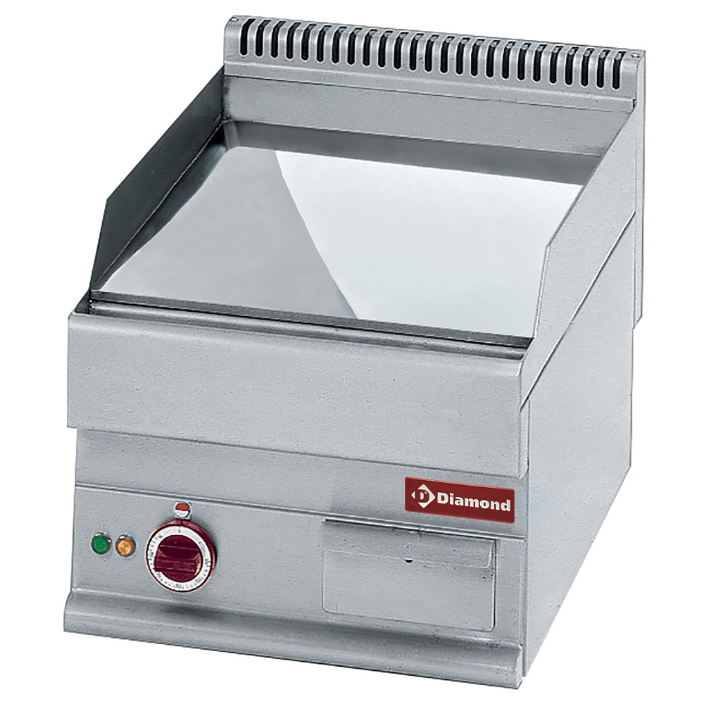Plaque de cuisson électrique plate - Dessus - chrome dur « 50 µm » DIAMOND E65/PLCD4T