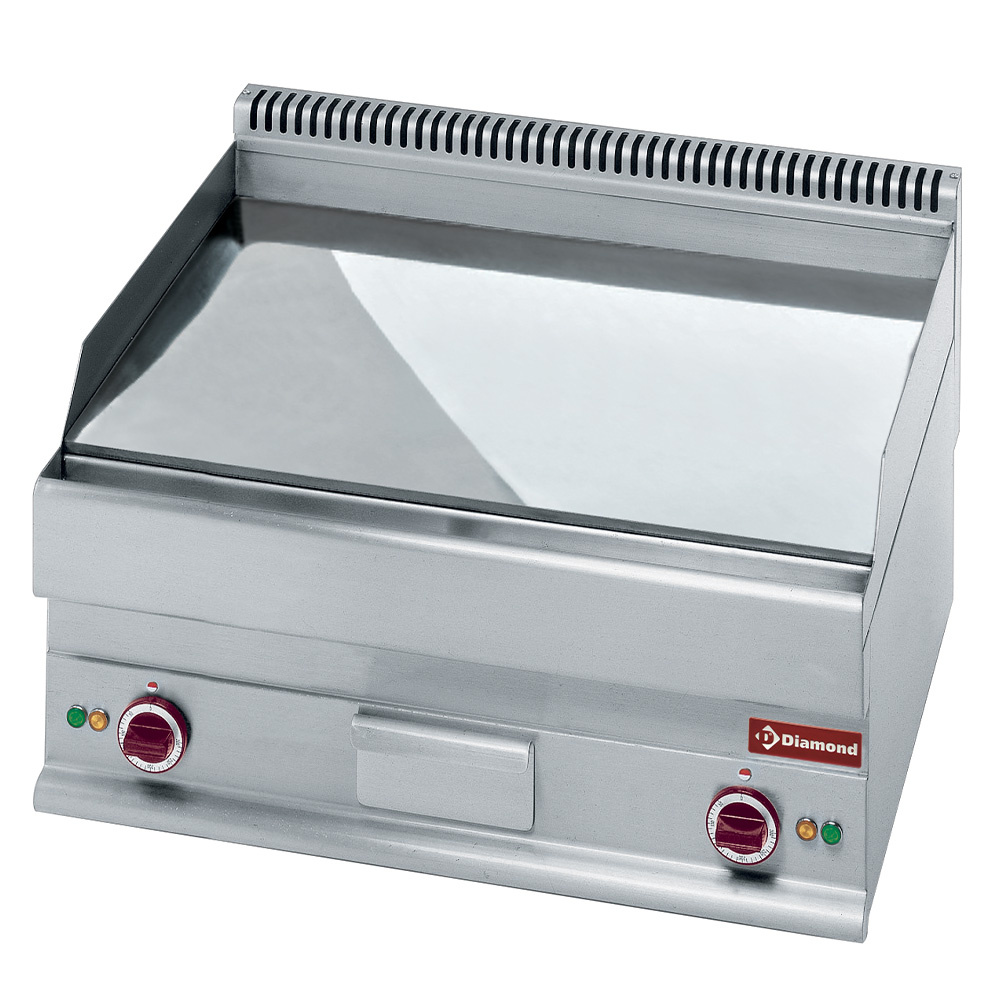 Plaque de cuisson électrique plate - Dessus - chrome dur « 50 µm » DIAMOND E65/PLCD7T
