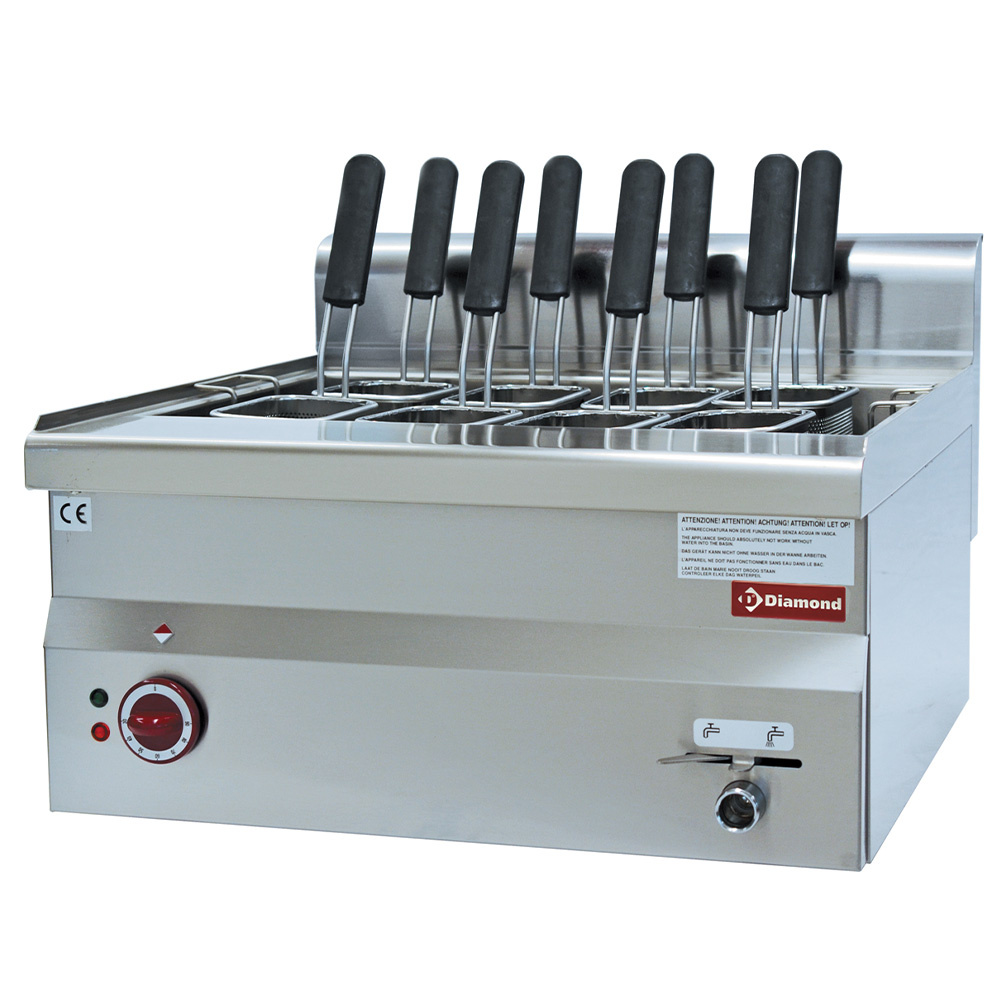 Cuiseur à pâtes électrique, cuve 30 litres -Haut- DIAMOND E60/CP6T-230/3-