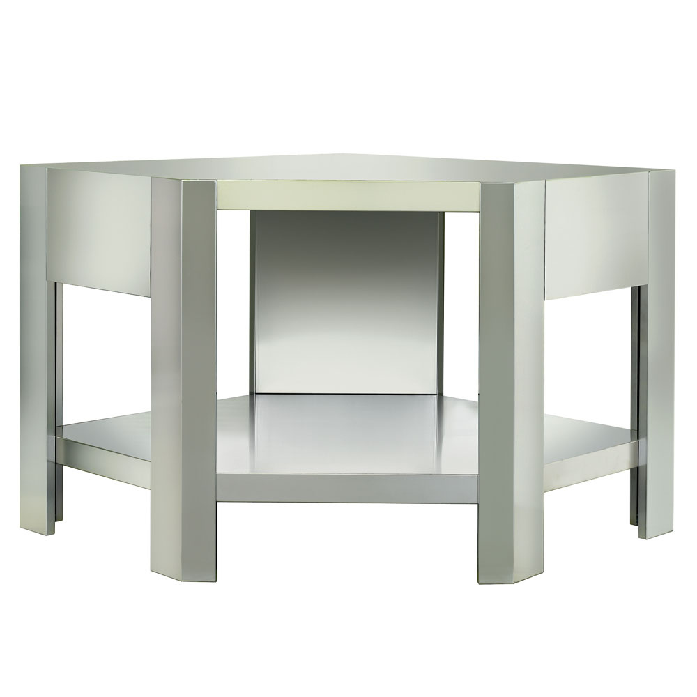 Support en « imitation acier inoxydable » pour CGD/1-DP + 5 roues, dont 2 avec freins DIAMOND SCGD1-RSI