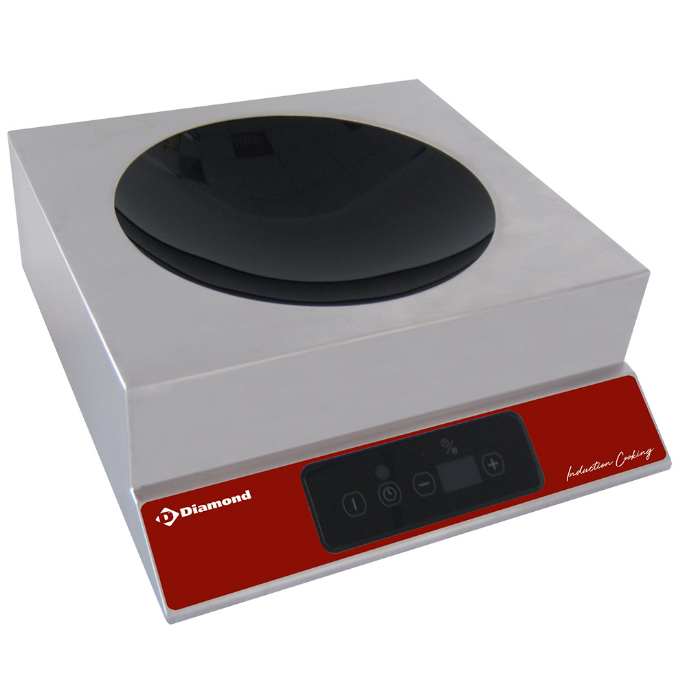 Plaque à induction « wok » 3500 watts, touches tactiles DIAMOND WOKI-35/DH