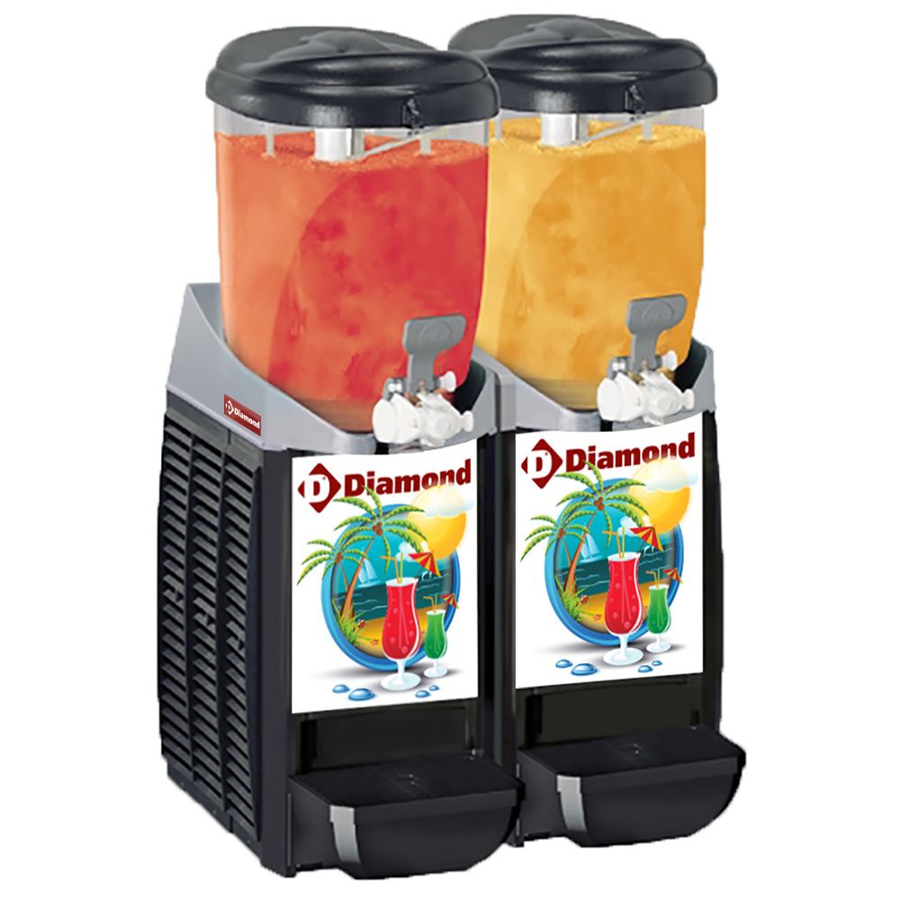 Machine à granita/distributeur, 2 x 5,5 litres DIAMOND CAR/2-R2