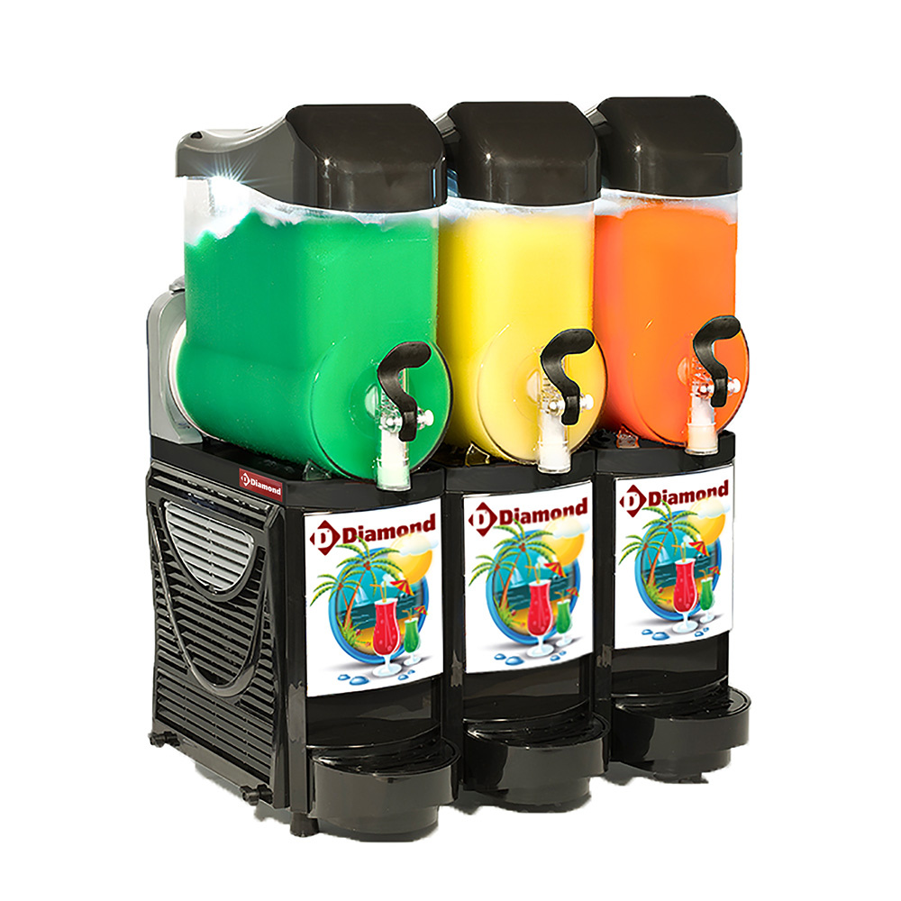 Machine/distributeur de granité et de sorbet, 3 x 10 litres DIAMOND FABY-3/CB-R2