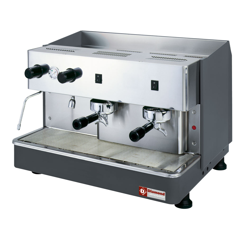 Machine à café expresso semi-automatique 2 groupes DIAMOND COMPACT/2P