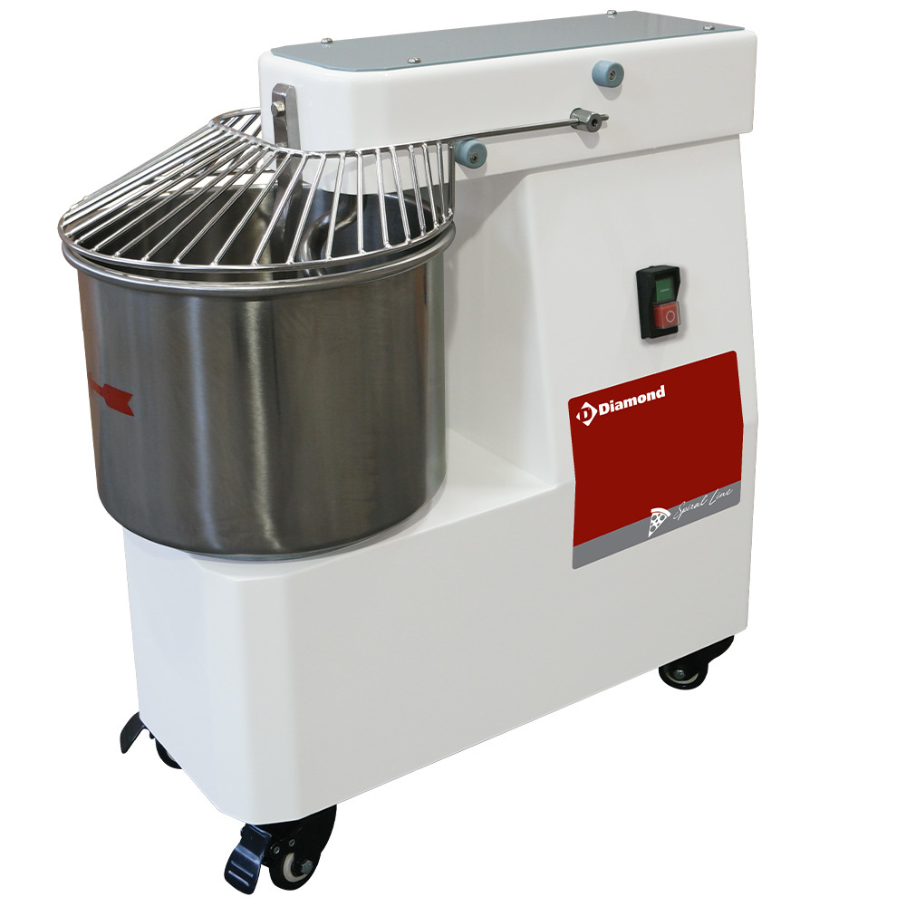 Pétrisseur à spirale 10 litres, sur roues DIAMOND NT10/M1