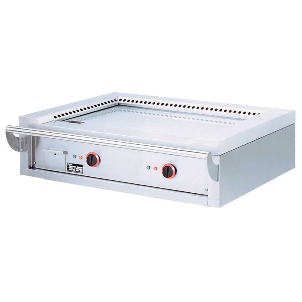 Plaque électrique « Teppanyaki », 2 zones (2 x 5,85 kW), pour table -Top- DIAMOND TPE2-12/T