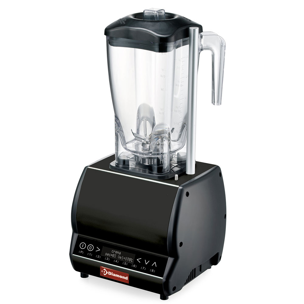 Mixeur professionnel, bol carré en verre 2 litres, vitesse variable, programmable DIAMOND BARMIX/W-DB