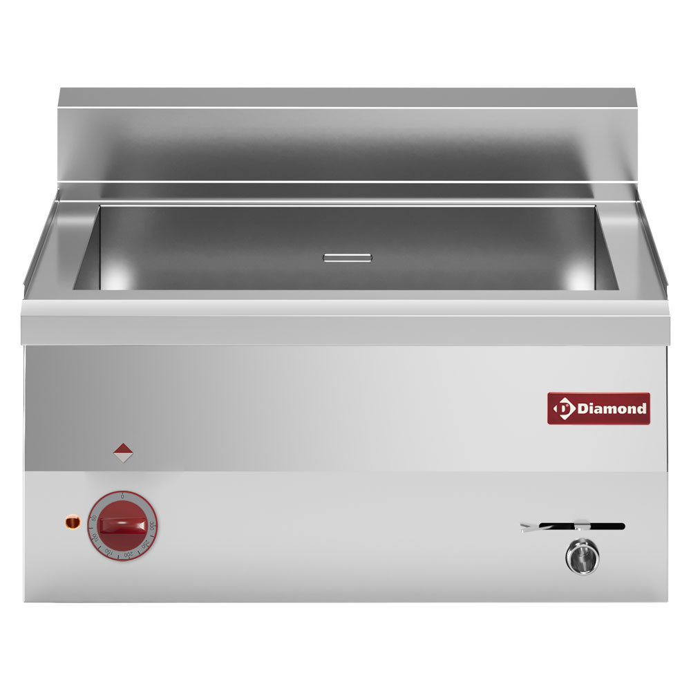 Bain-marie électrique, 1x GN 1/1 + 2x GN 1/4 -Haut- DIAMOND E60/BM6T-N