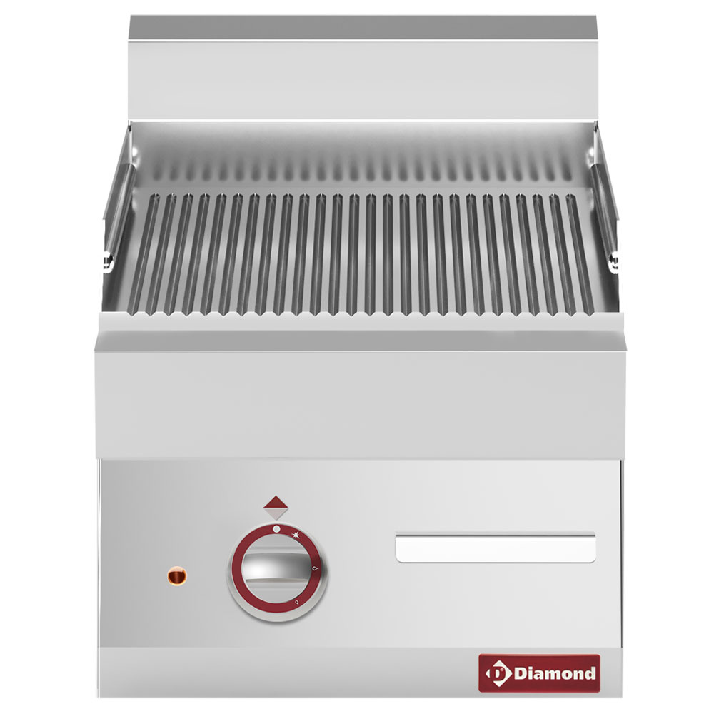 Plaque de cuisson électrique nervurée -dessus- « Alpha 650 » DIAMOND E65/PR4T-230V/3-N